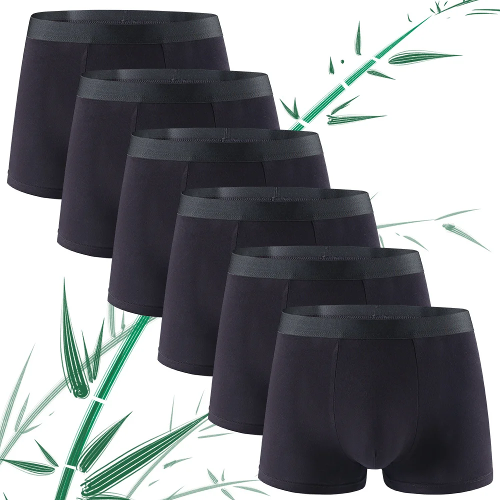 6 Pieces Bamboo Fiber Men's Un - Boxer Shorts Modal 评论和价格