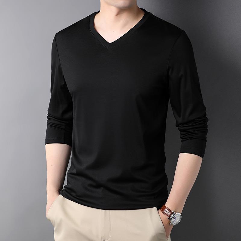 Stylish 2023 V-Neck Long Sleev - Undershirt Crew Neck 评论和价格