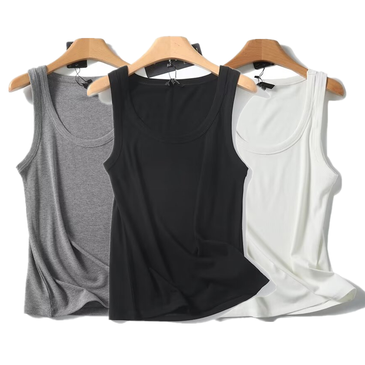 Maxdutti Solid Slim Fit Summer - Tank Top Ribbed 评论和价格