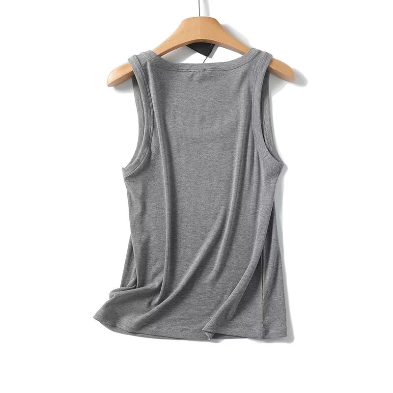 Maxdutti Solid Slim Fit Summer - Tank Top Ribbed 评论和价格