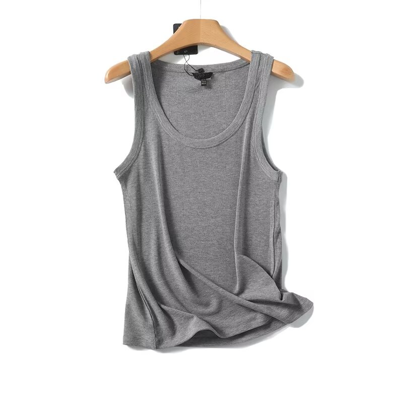 Maxdutti Solid Slim Fit Summer - Tank Top Ribbed 评论和价格