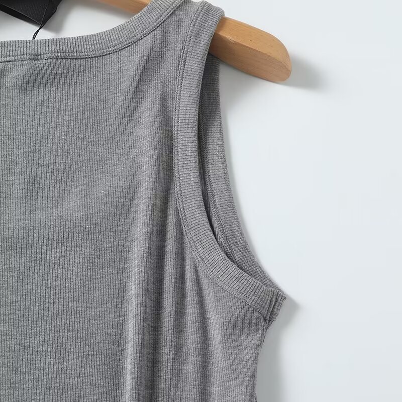 Maxdutti Solid Slim Fit Summer - Tank Top Ribbed 评论和价格