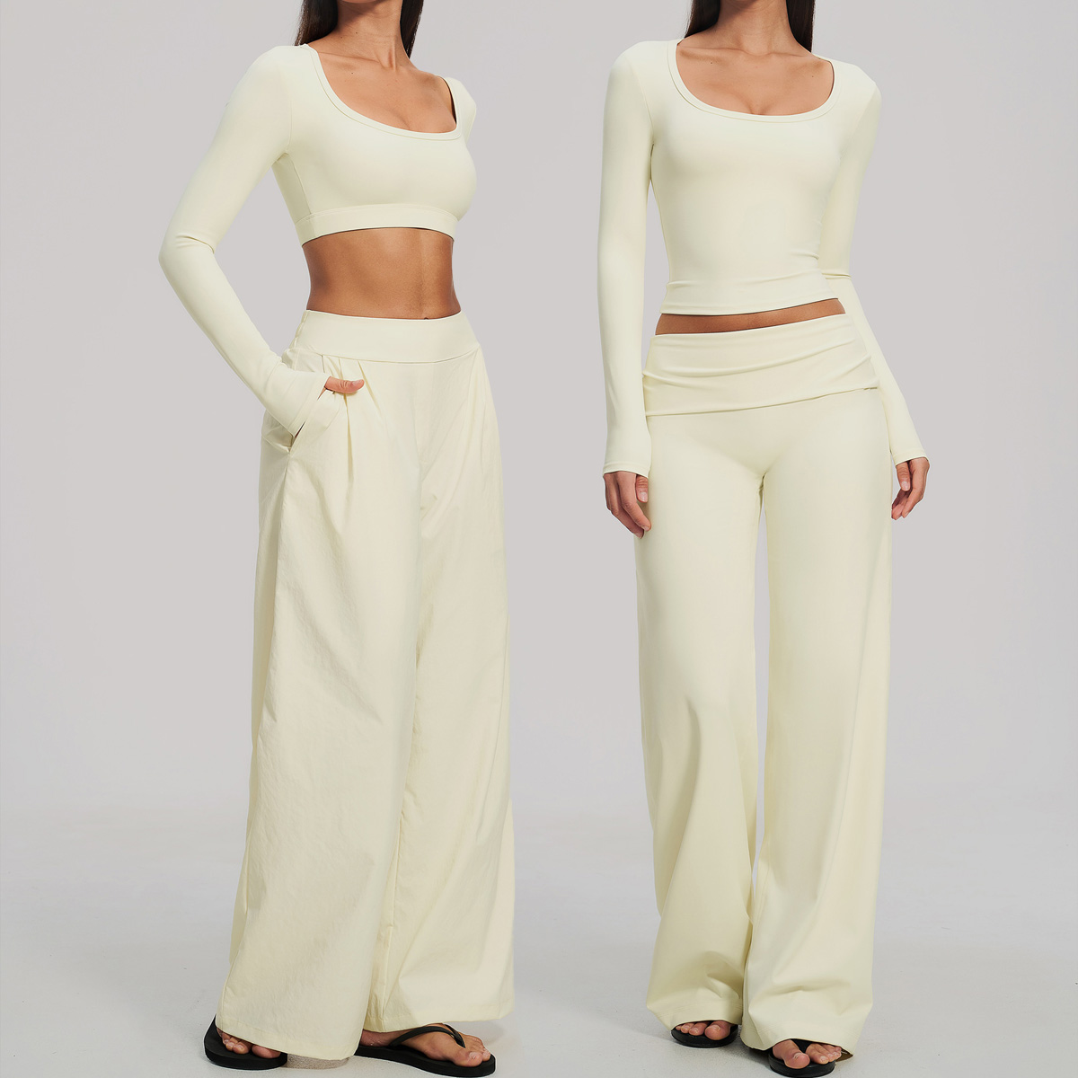 Sports Set 2Pcs Women's Long S - Compression Long Pant 评论和价格