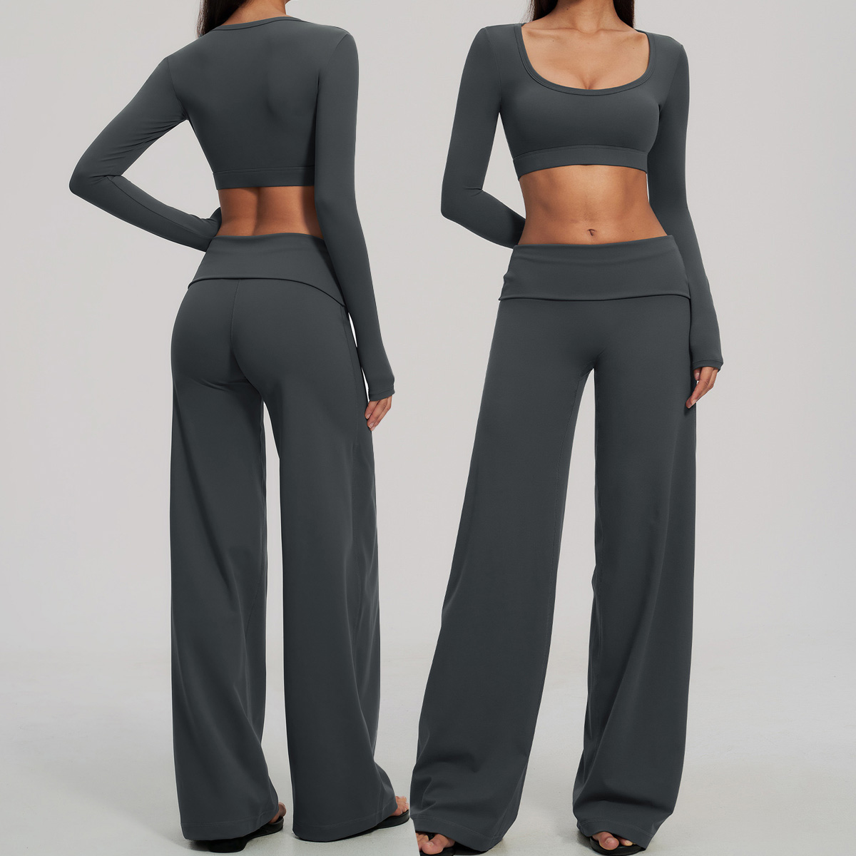 Sports Set 2Pcs Women's Long S - Compression Long Pant 评论和价格