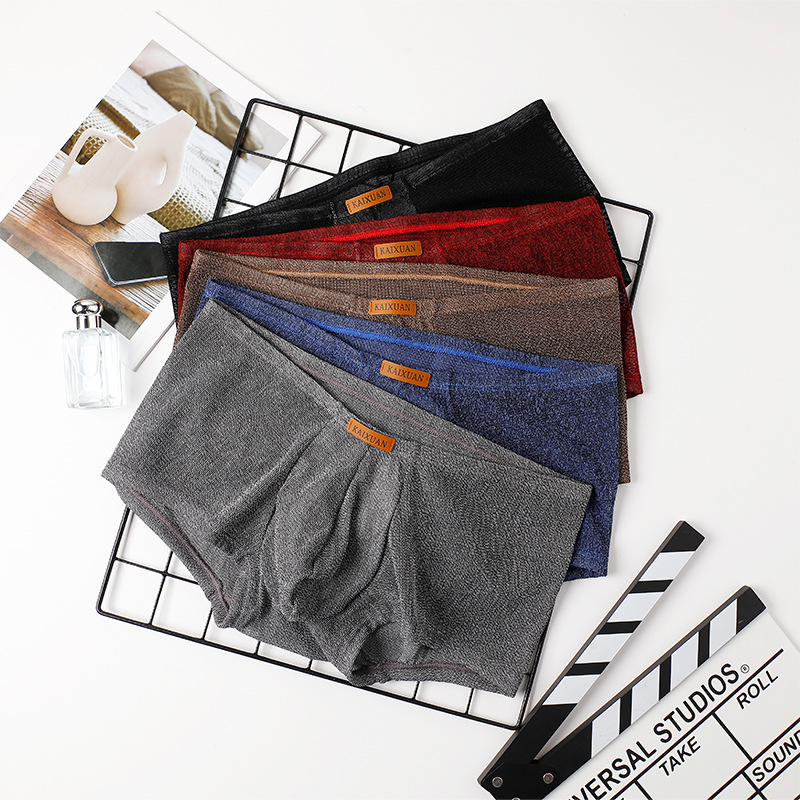 Men Sexy Boxer Briefs Low Rise - Boxer Shorts Modal 评论和价格